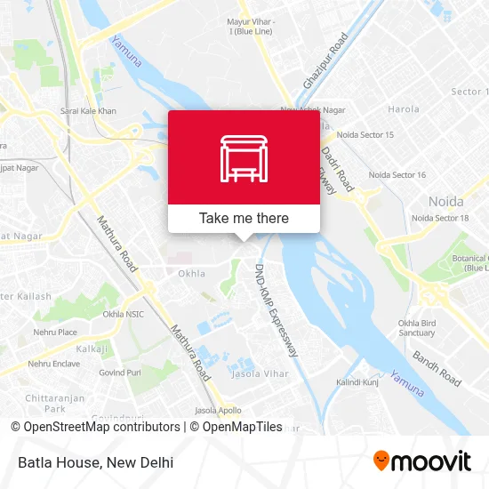 Batla House map
