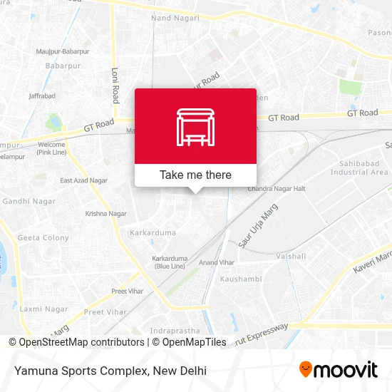 Yamuna Sports Complex map