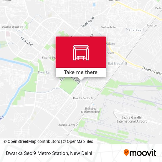 Dwarka Sec 9 Metro Station map