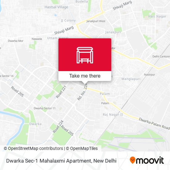 Dwarka Sec-1 Mahalaxmi Apartment map