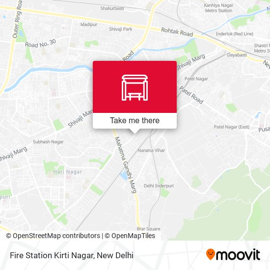 Fire Station Kirti Nagar map