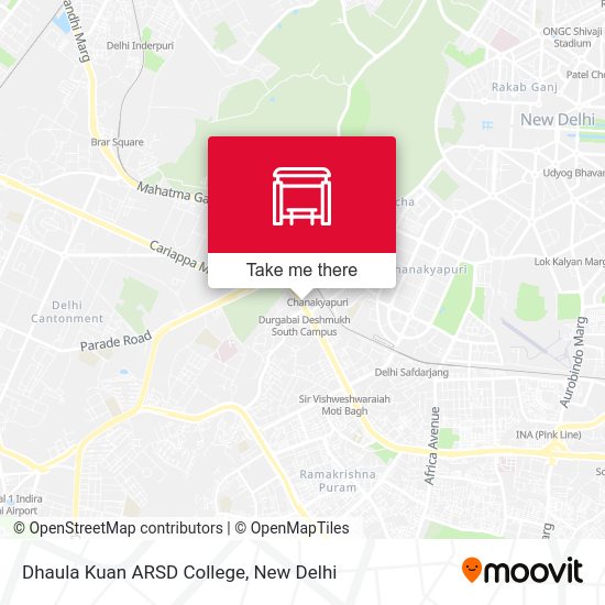 Dhaula Kuan ARSD College map