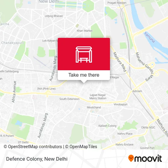 Defence Colony map