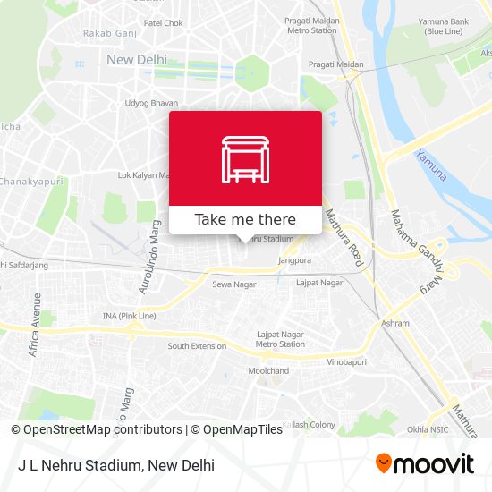 J L Nehru Stadium map