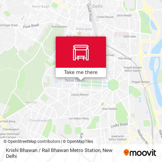 Krishi Bhawan / Rail Bhawan Metro Station map