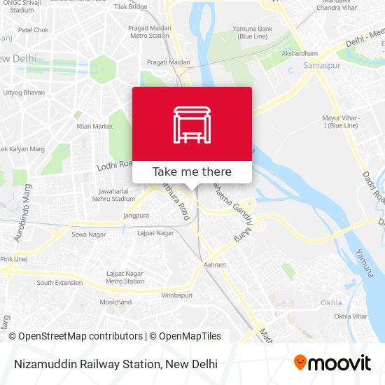 Nizamuddin Railway Station map