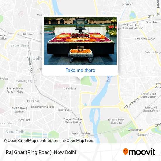 Raj Ghat (Ring Road) map