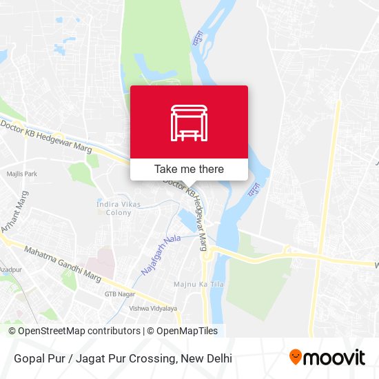 Gopal Pur / Jagat Pur Crossing map