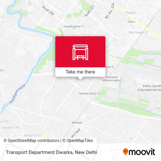 Transport Department Dwarka map
