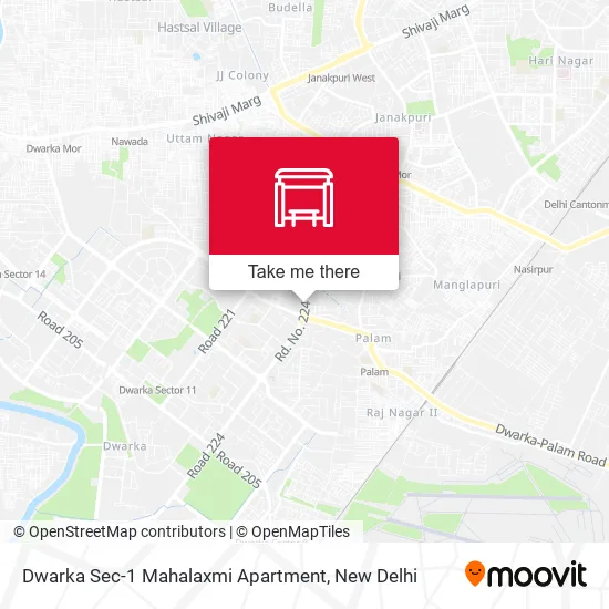 Dwarka Sec-1 Mahalaxmi Apartment map