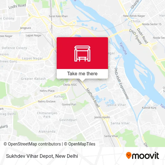 Sukhdev Vihar Depot map