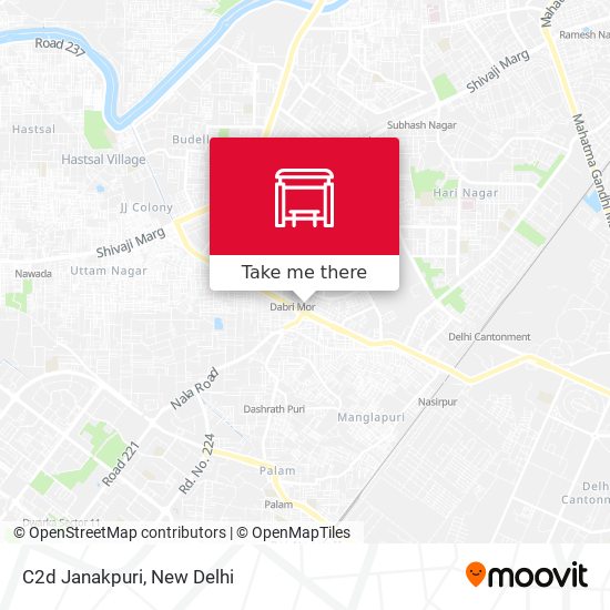 C2d Janakpuri map