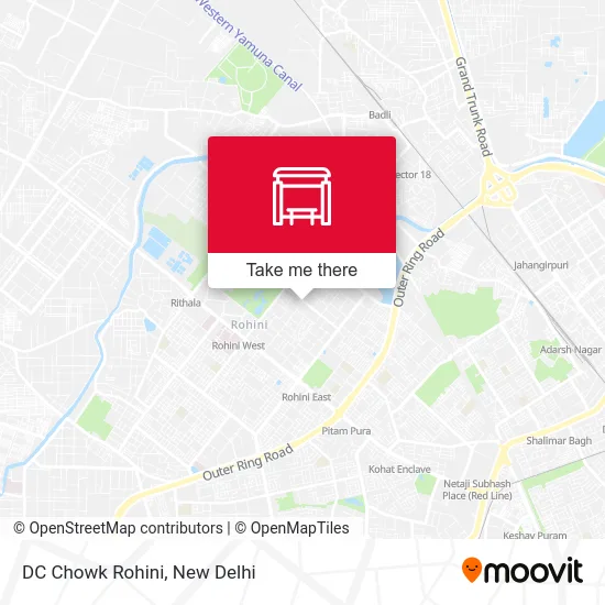 DC Chowk Rohini map