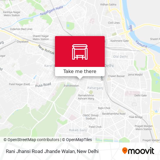 Rani Jhansi Road Jhande Walan map