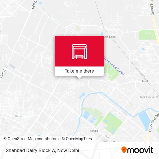 Shahbad Dairy Block A map