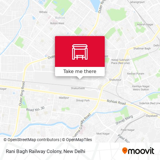 Rani Bagh Railway Colony map