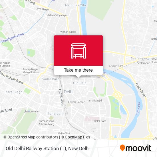 Old Delhi Railway Station (T) map