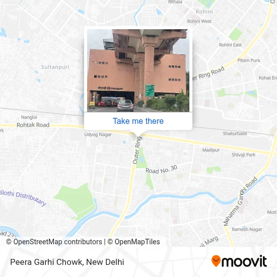Peera Garhi Chowk map