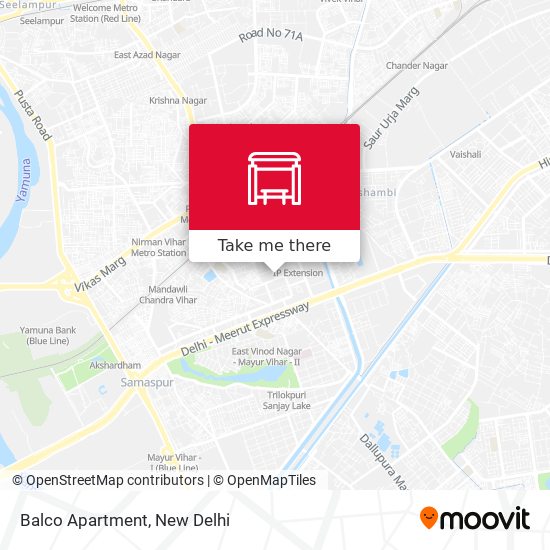 Balco Apartment map