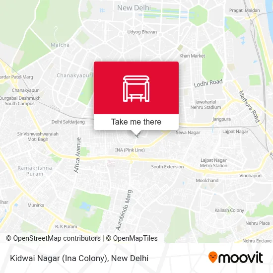 Kidwai Nagar (Ina Colony) map