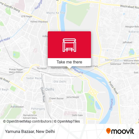 Yamuna Bazaar map