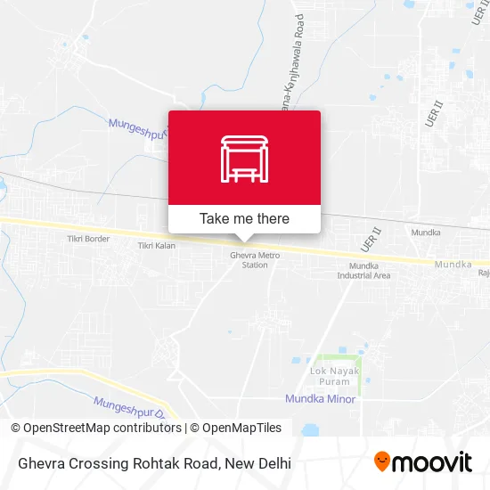 Ghevra Crossing Rohtak Road map