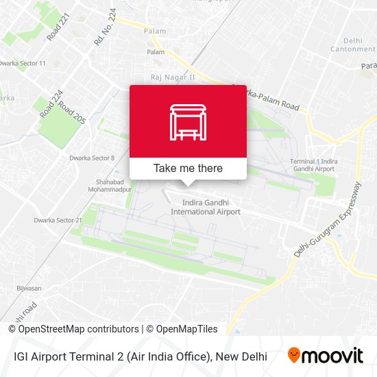 IGI Airport Terminal 2 (Air India Office) map
