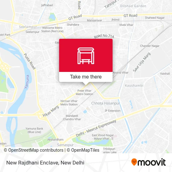 New Rajdhani Enclave map