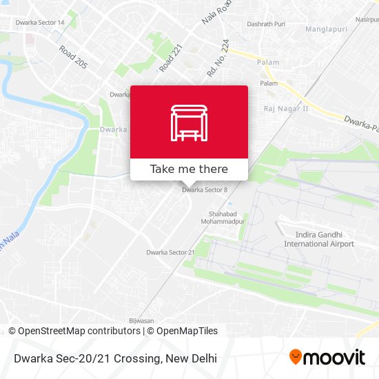 Dwarka Sec-20/21 Crossing map
