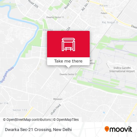 Dwarka Sec-21 Crossing map