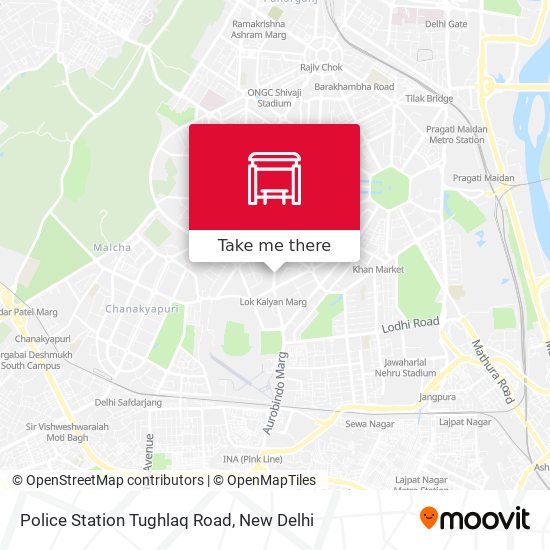 Police Station Tughlaq Road map