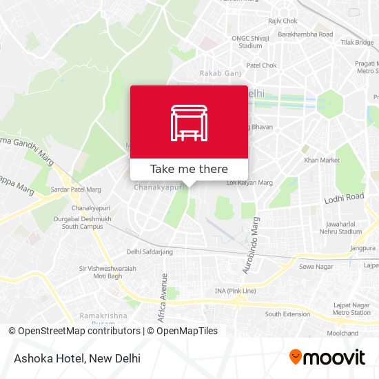 Ashoka Hotel map