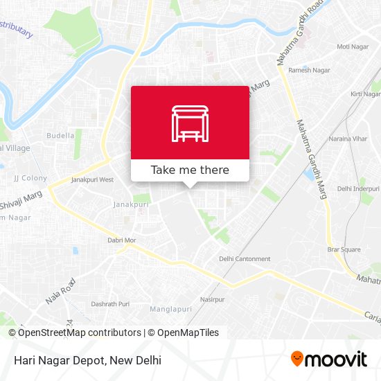 Hari Nagar Depot map