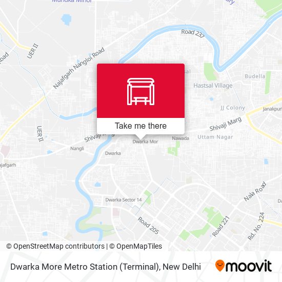 Dwarka More Metro Station (Terminal) map