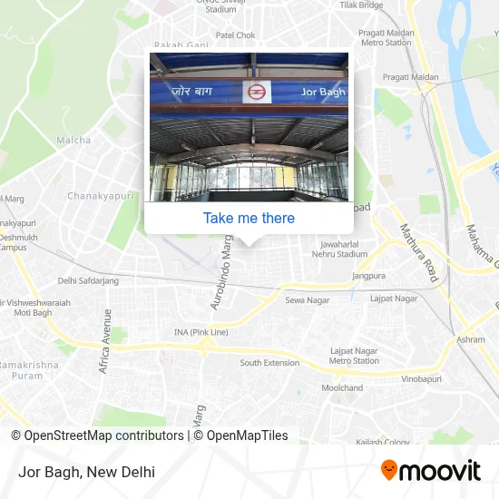 Jor Bagh map
