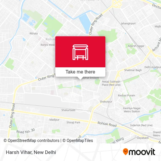 Harsh Vihar map