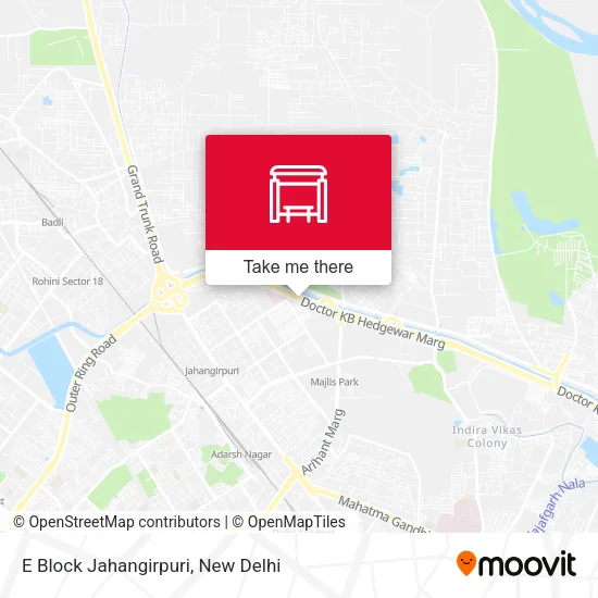 E Block Jahangirpuri map