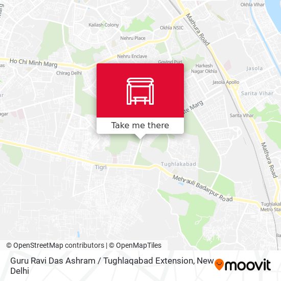 Guru Ravi Das Ashram / Tughlaqabad Extension map