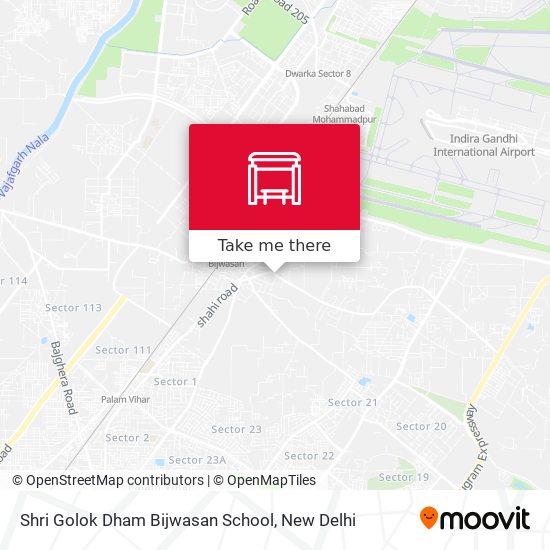 Shri Golok Dham Bijwasan School map