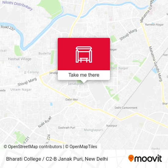 Bharati College / C2-B Janak Puri map