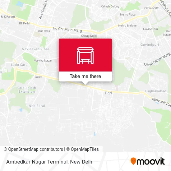Ambedkar Nagar Terminal map