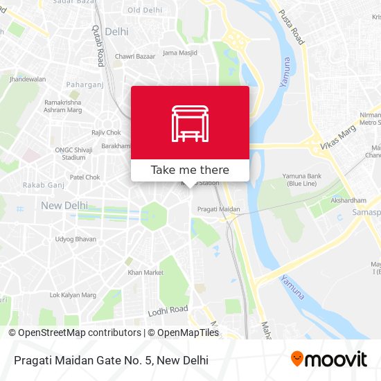 Pragati Maidan Gate No. 5 map