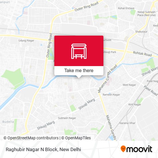 Raghubir Nagar N Block map