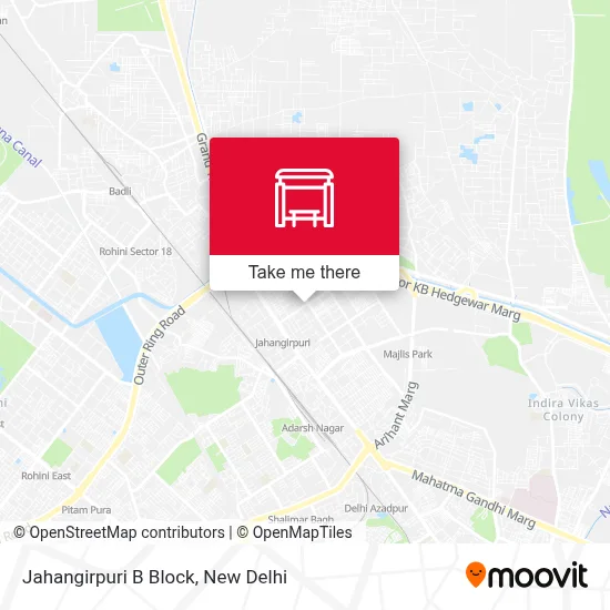 Jahangirpuri B Block map