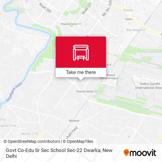 Govt Co-Edu Sr Sec School Sec-22 Dwarka map