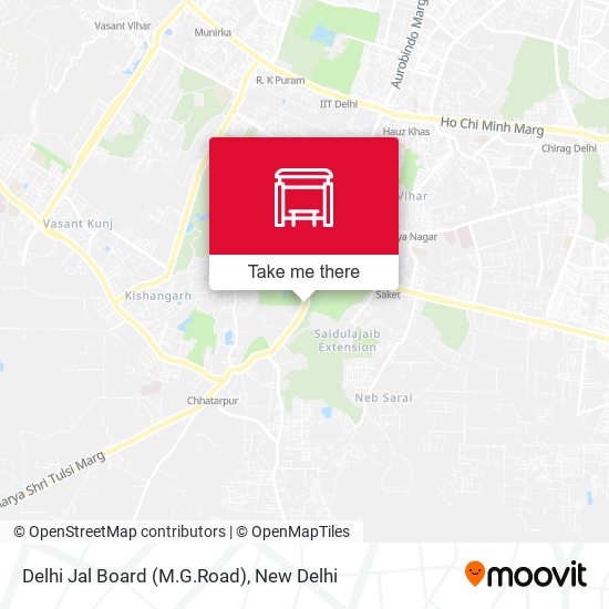 Delhi Jal Board (M.G.Road) map