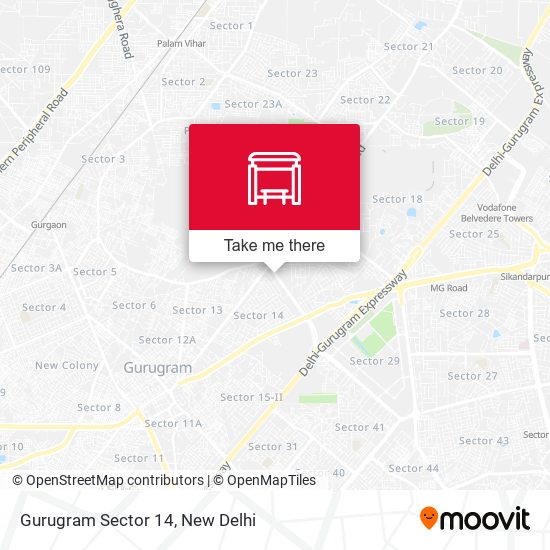 Gurugram Sector 14 map