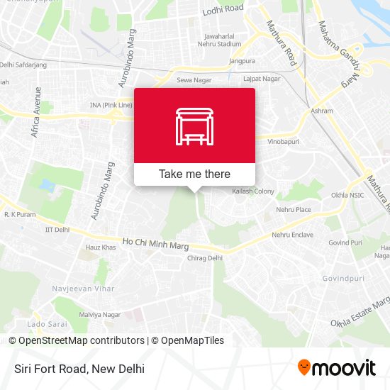 Siri Fort Road map