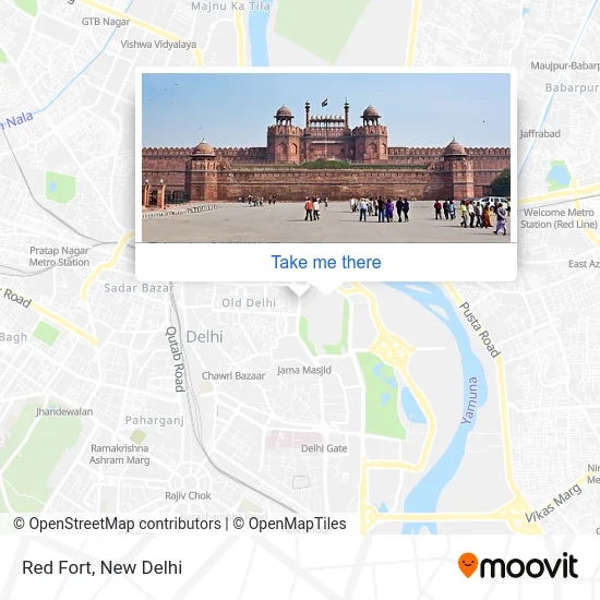 Red Fort map