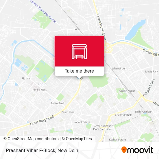 Prashant Vihar F-Block map